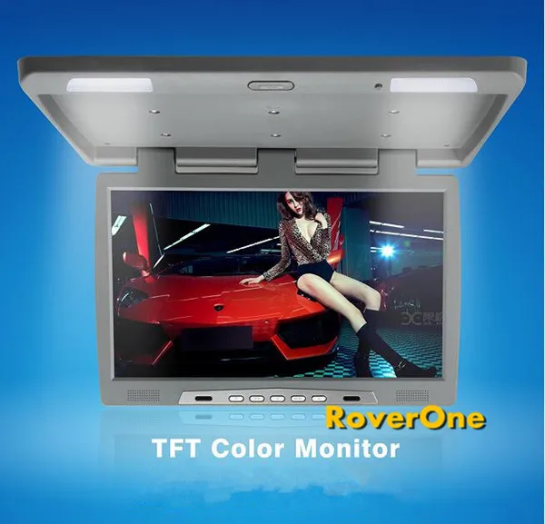 

22 Inch Bus Coach Roof Mount Car LCD Monitor Flip Down DVD Screen Overhead Multimedia Video AD Player Ceiling Roofmount Display