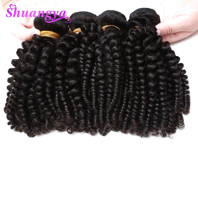 de cabelo humano 4 pacotes funmi cabelo