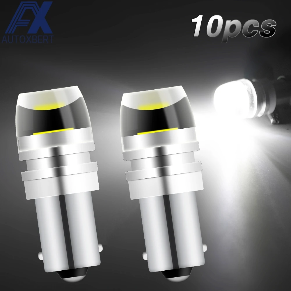 

Xukey Car LED Reading Lights License Plate Lamps Parking Signal Bulbs Auto BA9S Interior Trunk Lights White 12V 1.5W