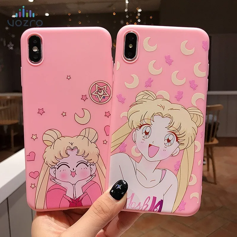 

VOZRO Cartoon Phone Case For Iphone 6 6s 7 8 Plus X Xr Xs Max Bumper Telephone Covers Accessories Bag