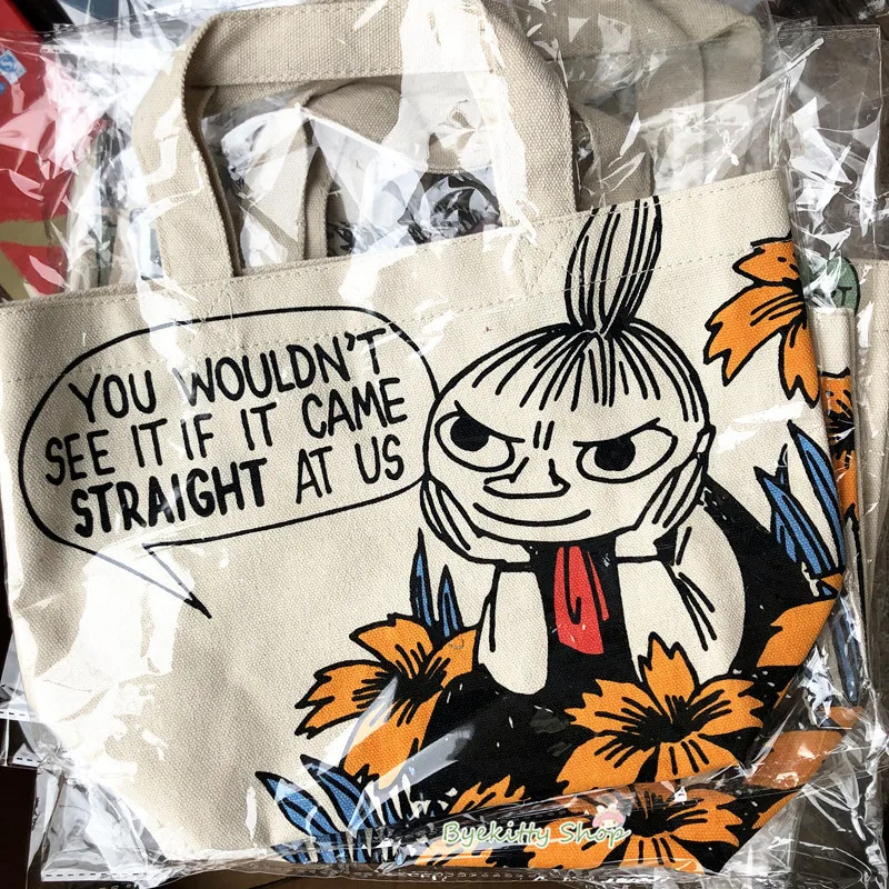 Moomin японская сумка на молнии Bolsa Organizadora Finland хлопковая Холщовая Сумка через плечо дорожная сумка для хранения Estetoscopio Littmann