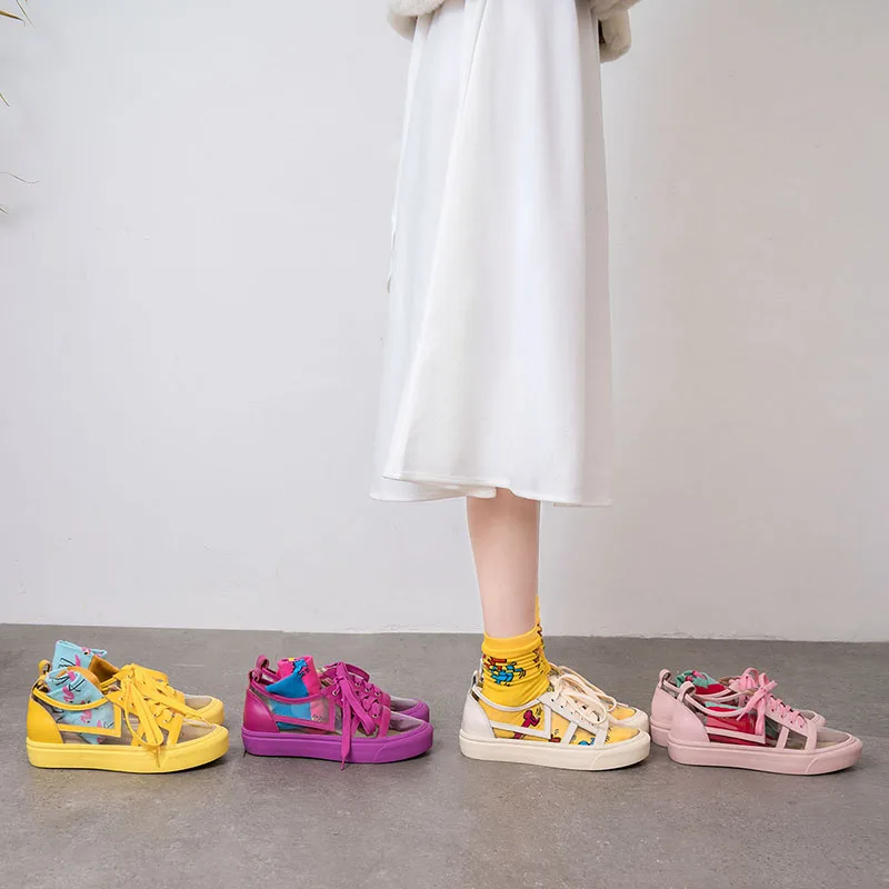 MSSTOR 2019 New Casual Shoes Woman Brand Athletic Walking Skateboarding Shoes Woman Brand Fashion Transparent Ladies Sneakers MSSTOR 2019 New Casual Shoes Woman Brand Athletic Walking Skateboarding Shoes Woman Brand Fashion Transparent Ladies Sneakers