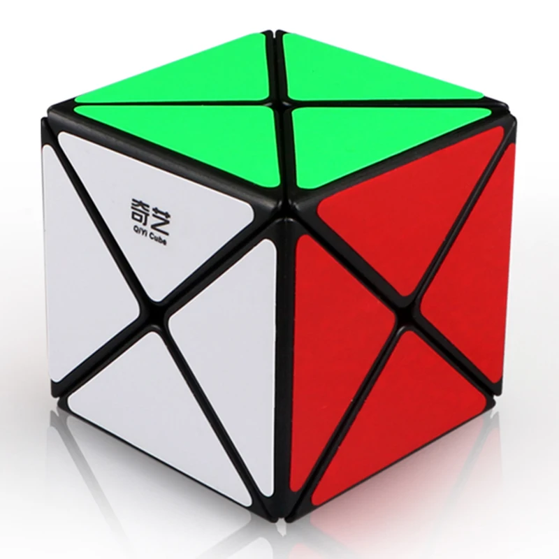 Qiyi X Magic Cube стикер меньше 3x3x3 X форма кубик mofangge наклейка-пазл обучающее образование Cubo Magico игрушки для детей - Цвет: Черный