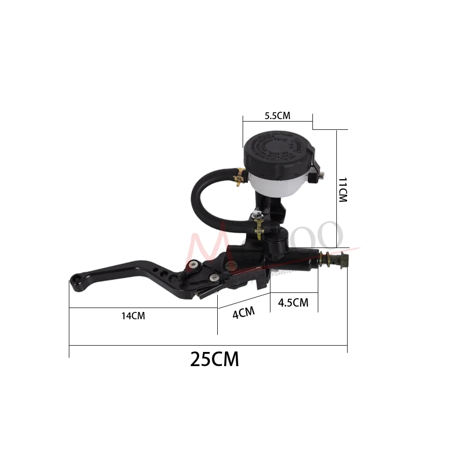 Motoo-Универсальный CNC 7/" 22 мм Регулируемые рычаги тормозного сцепления мотоцикла главный цилиндр гидравлический резервуар Набор для Honda