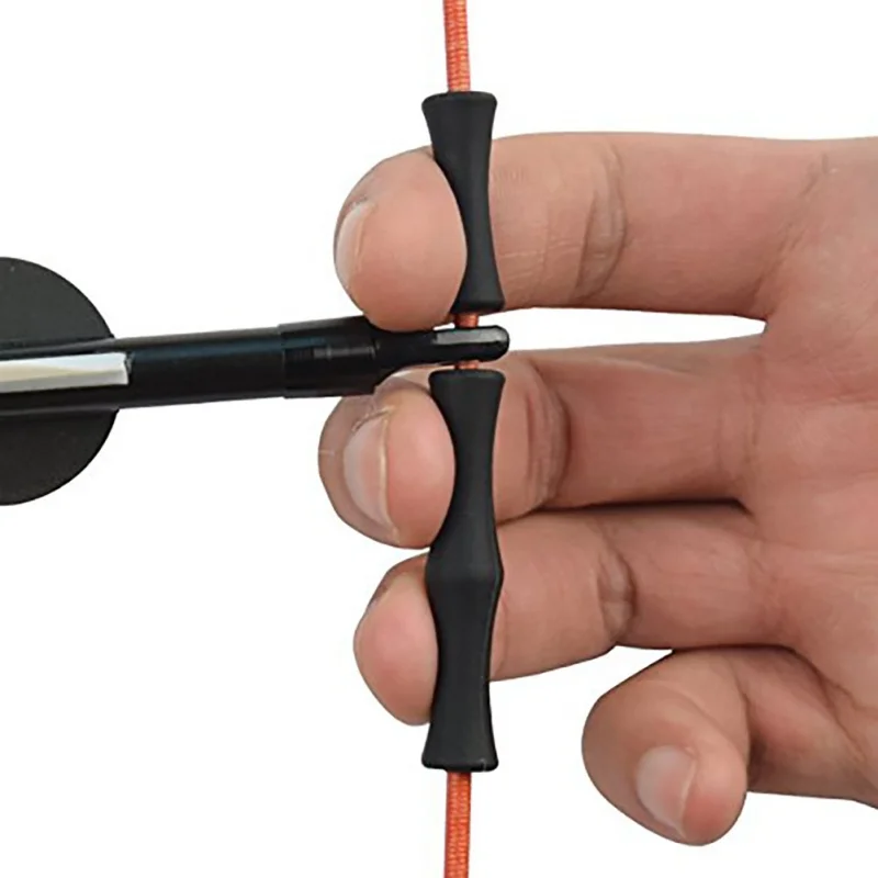 

new 1 Set Hunting Archery Target Recurve Bowstring Finger Guard Sever Soft Silicon Bow String Protector Gear hunting Accessories