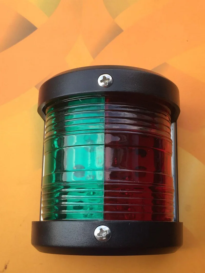 Светодиодный морской навигационный фонарь Водонепроницаемая лодка боковой красный зеленый носовой фонарь сигнальная лампа 12 В