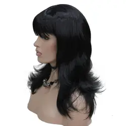 StrongBeauty женский парик черный/красный длинные вьющиеся слоистые прически волос Синтетический Полный Искусственные парики 5 цветов