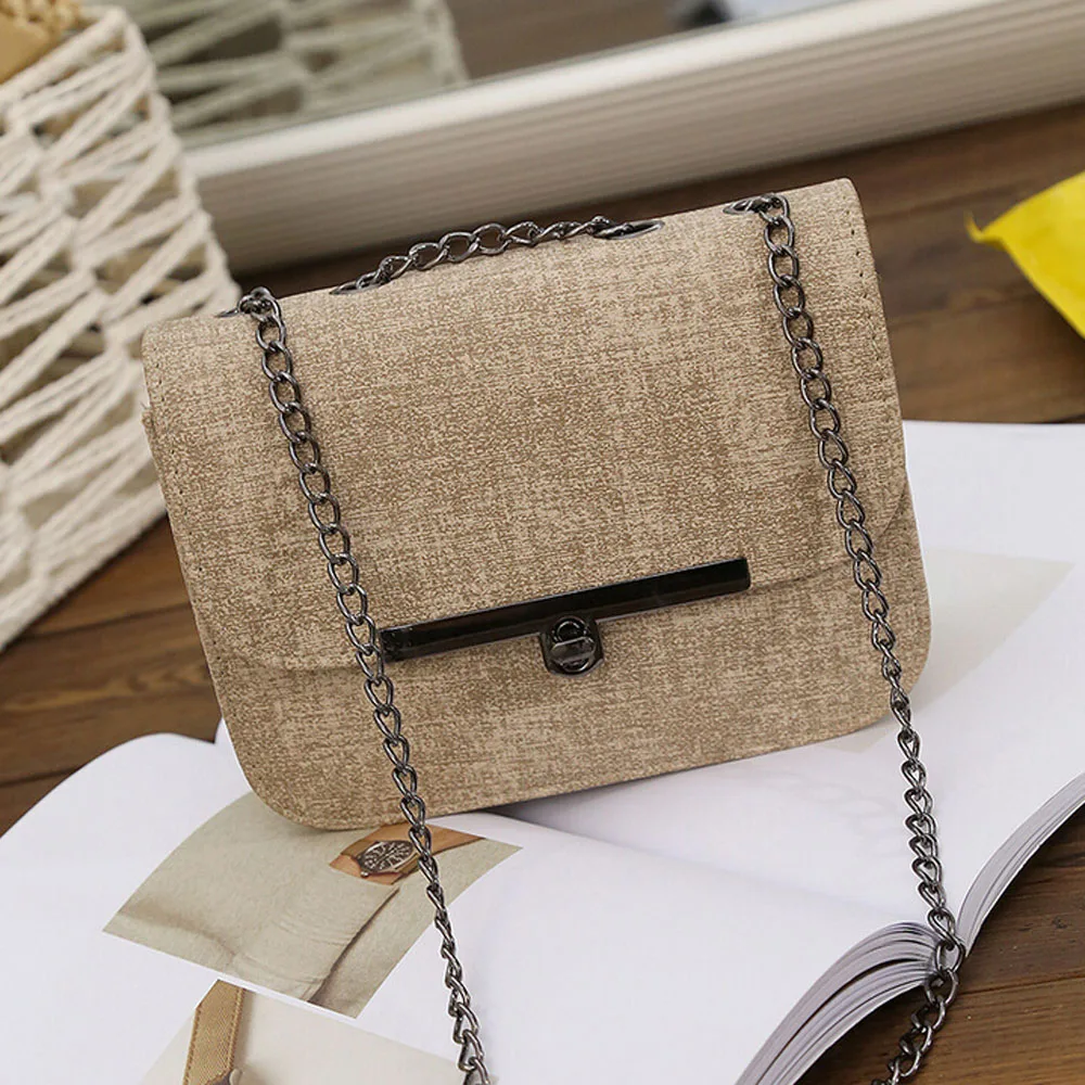 

Fashion Women Artificial Leather Chain Bag Top-handle Female Handbag Cross Body One Shoulder Messenger Phone Bag Droship 10Aug16