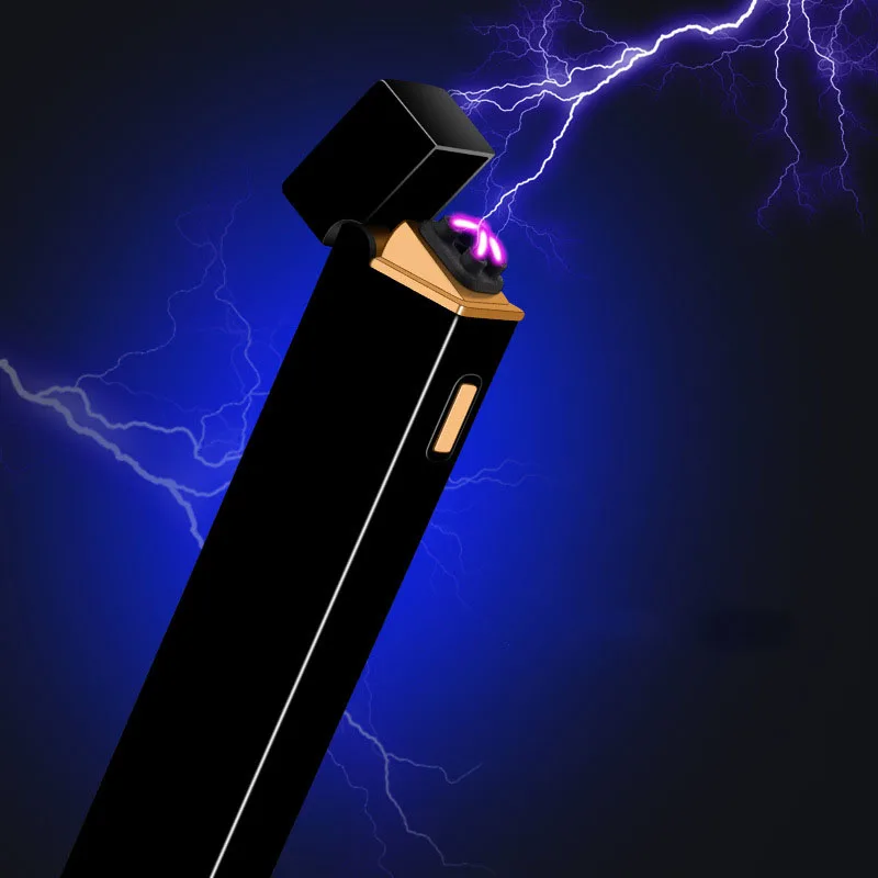 Портативная мини зажигалка с usb зарядкой электрическая двойной дугой