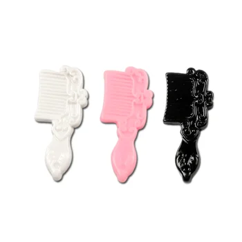 

LF 30Pcs Mixed Resin Comb Decoration Crafts Flatback Cabochon Embellishments For Scrapbooking Kawaii Cute Diy Accessories 41mm
