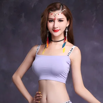 

2018 High Quality Sexy Women Belly Dance Bra Sling Modal Cotton All For Dance Adult Bollywood Indian Accessories Top FF7209