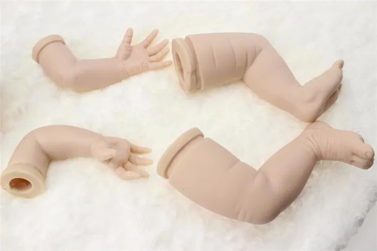 20 дюймов reborn baby doll kit/DIY reborn-doll-kits Мягкий силиконовый винил Настоящее нежное прикосновение