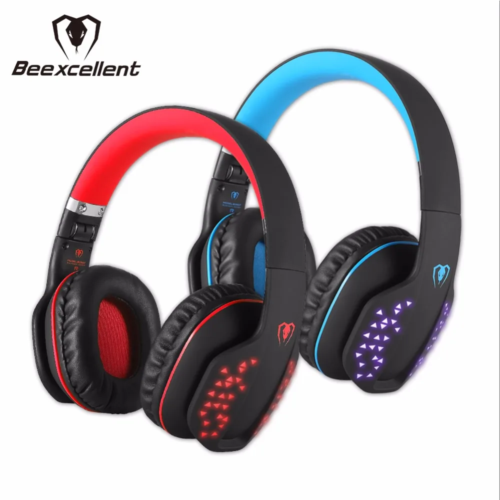 Original Beexcellent Q2 Wireless Gaming Headset with Mic LED Gaming