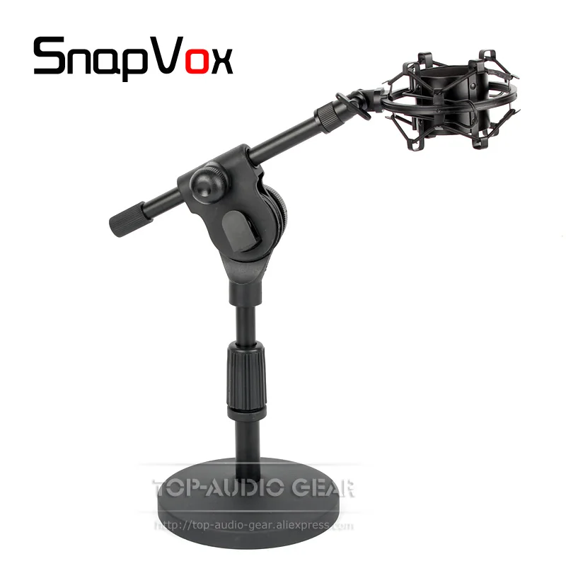 

Tabletop Mic Stand Spider Microphone Shock Mount Holder Clasp Shockproof Clip For sE Electronics 2200 A 2200A SE2200 SE2200A II