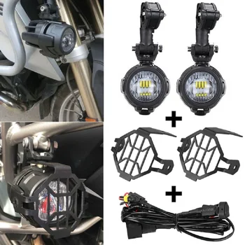

1 Set Universal Motorcycle LED Auxiliary Fog Light Assembly Driving Lamp 40W Headlight For BMW R1200GS/ADV/F800GS Motorcycle