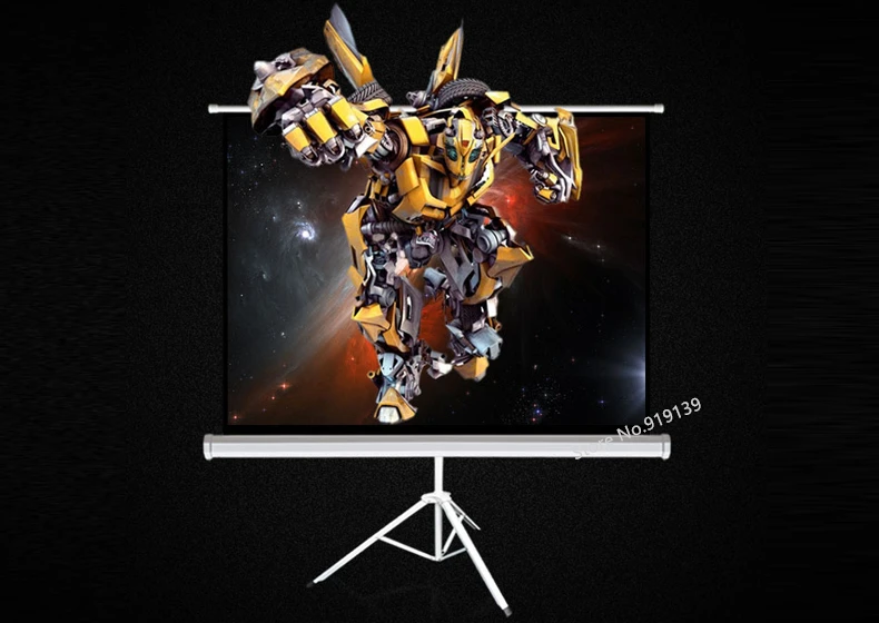 100inch 4x3 tripod projection screen title pic 10