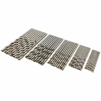

GOXAWEE Twist Drill Bit Set HSS High Stainless Steel Drill Woodworking Wood Tool 0.5/0.8/1.0/1.2/1.5mm For Metal PCB Woodworking