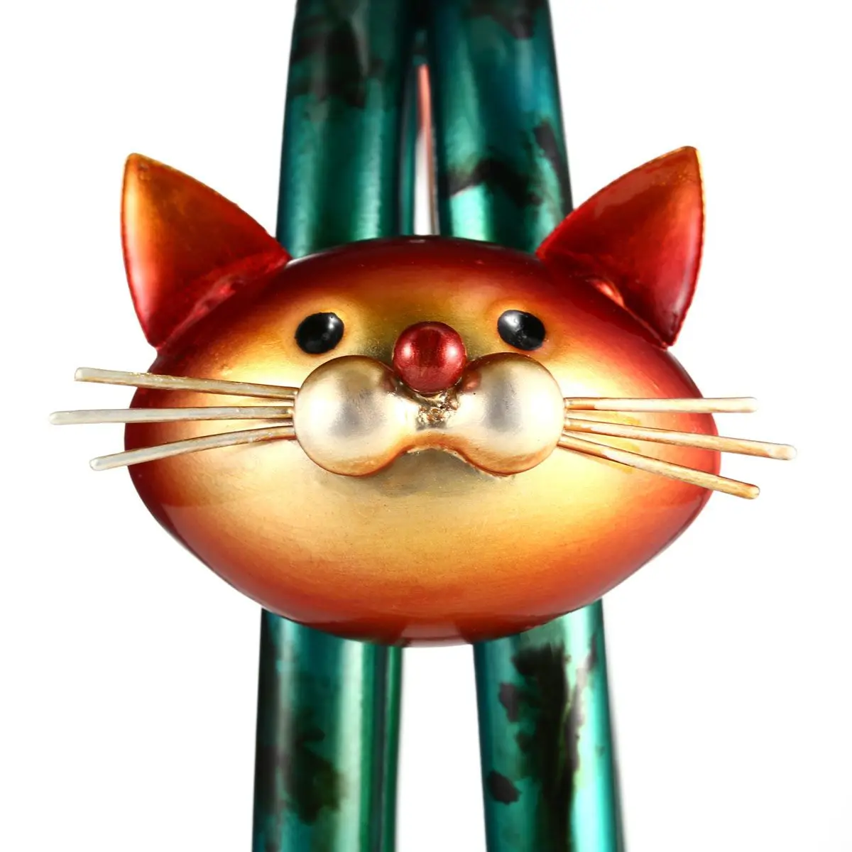 Frühling Katze Tooarts Metall-Skulptur Moderne Ornament Geschenk Abstrakte P6C9