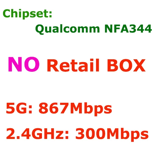 WTXUP Qualcomm Atheros NFA344 802.11ac 1200 Мбит/с PCi Express Настольный WiFi адаптер беспроводной PCI Express адаптер с Bluetooth 4,1 - Цвет: NFA344 NO Box