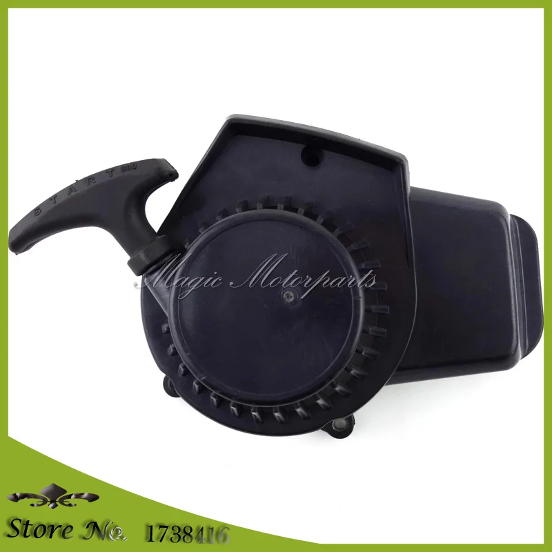 Черный пластиковый Dirt ATV Pull Starter Recoil для 47cc 49cc 2 тактный двигатель Minimoto Pocket Bike Mini Moto