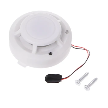 

New High Sensitivity Photoelectric Smoke Alarm Fire Detector 9V Battery Powered