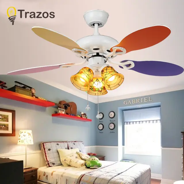 Us 221 91 20 Off 42 Inch Modern Quiet Ceiling Fan Kids Room Ceiling Fans With Lights Mini Fan Lamp Children Bedroom Ceiling Light Fan Lamp In