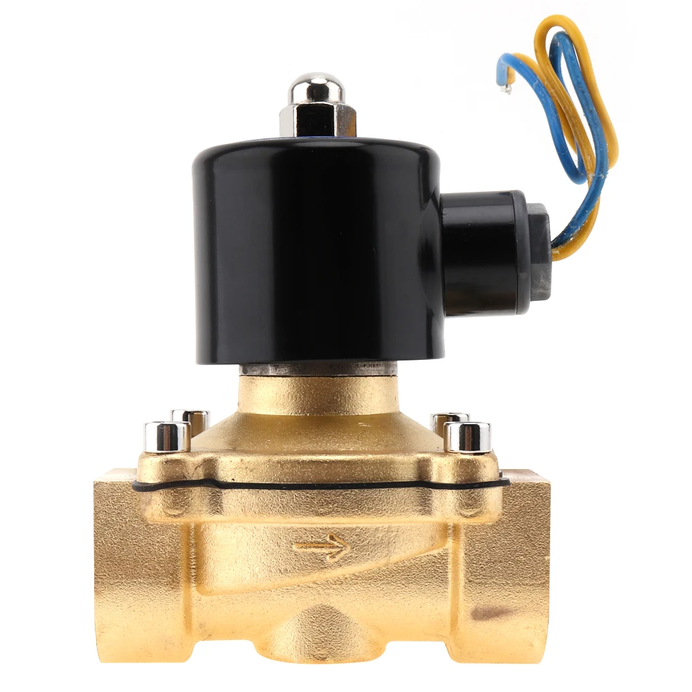 1 &quotDC 12V электрический магнитный Соленоидный клапан пневматический латунный