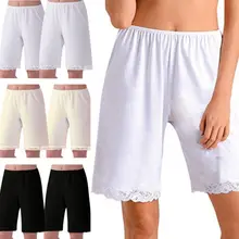 Для женщин сна снизу Лето г. Пижама низ кружево однотонные мягкие Lounge Короткие шорты Панталоны Ночное плюс размеры M-3XL