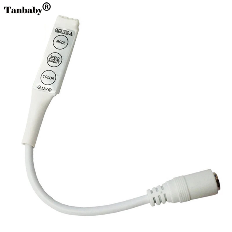 

Tanbaby mini led RGB controller DC12V 6A rgb control for strip light 19 Dynamic Modes and 20 Static Color