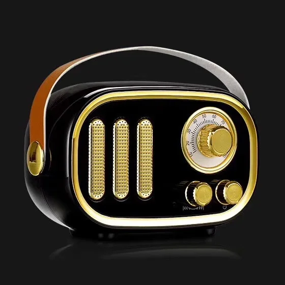 Ретро bluetooth колонки беспроводная винтажная звуковая коробка стерео Бас Сабвуфер