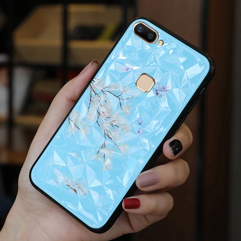 3D Diamond Case For Vivo V15 Pro V11 Cases Soft Silicone Painting Covers On for Vivo Y97 Y95 Y93 Y85 Y75 Y71 X9 X27 X23 X21i X20