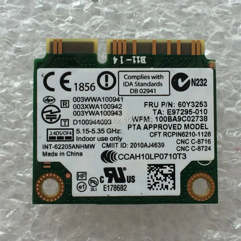 60Y3253 Free Shipping Laptop Wifi Wlan Card Network Cards For Lenovo