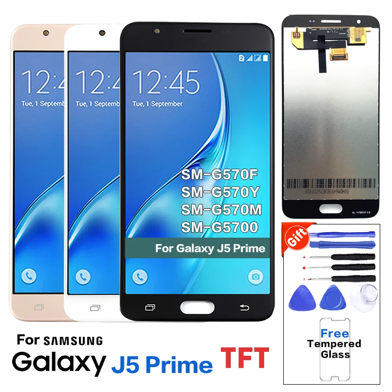 Оригинальный J5 Prime LCD G570 G570F G570M дисплей сенсорный экран для SAMSUNG GALAXY сборка +