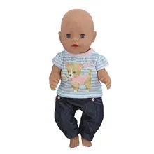 Красивый комплект одежды для куклы, подходит для 43 см/17 дюймов, Детская кукла, лучший подарок на день рождения(продается только одежда