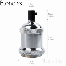 Ретро E27 Алюминий основание светильника подвесной светильник с цоколем винт лампы база для Винтаж промышленные светильники Лофт держатель лампы приспособление