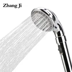 Zhang Ji 3 режима ванная комната душевая головка с вкл/выкл swithch ABS пластик многослойное покрытие Пульс спрей полоскание ручные насадки для душа