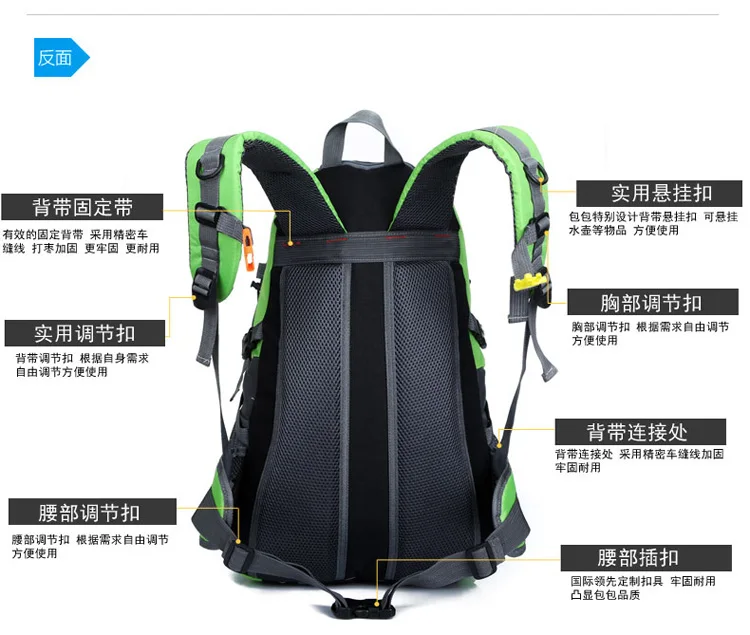 acampamento mochila saco de desporto saco tático feminino durável