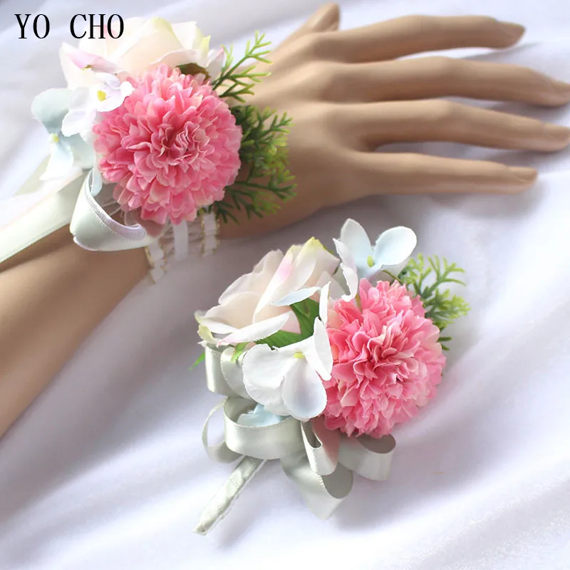 artificial flower wrist corsage (20)