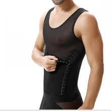Homens sexy HOT malha Colete Cintura Cincher Controle Tummy Shaper Do Corpo de Emagrecimento Barriga Shaper Cueca Shapewear Girdles respirável