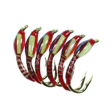 6PCS 1CM Fishing Lure Professional Bait Glued Outer Layer Bright Blue Peacock Backthe Body Rubberized Bait
