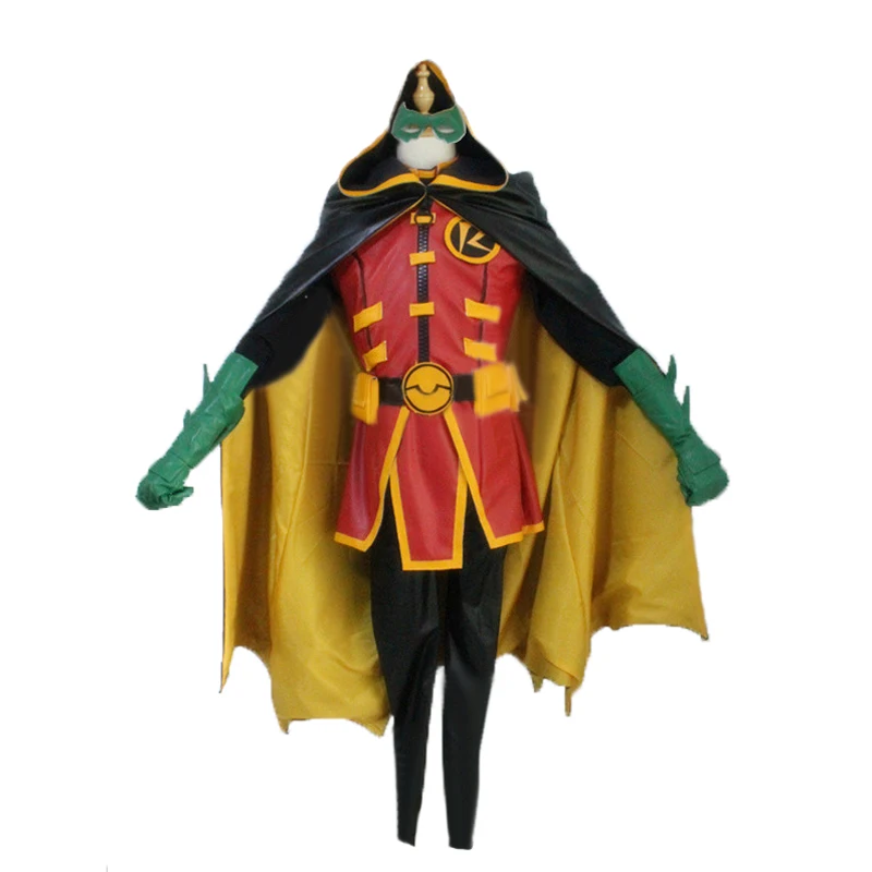 

Batman DC Comics Young Justice CosplayRed Robin Tim Drake Damian Timmy Halloween Uniform Cosplay Costume Custom Made Any Size