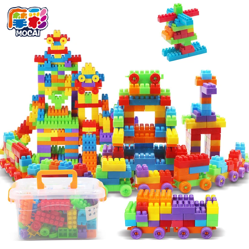 Kids Boy/niñas Grandes Partículas de Lucha de Plástico Piezas de Rompecabezas De Madera Para Niños de Educación Temprana Juguetes Reunidos Bloques Montados|assembly toy|blocks assemblegirl toy - AliExpress