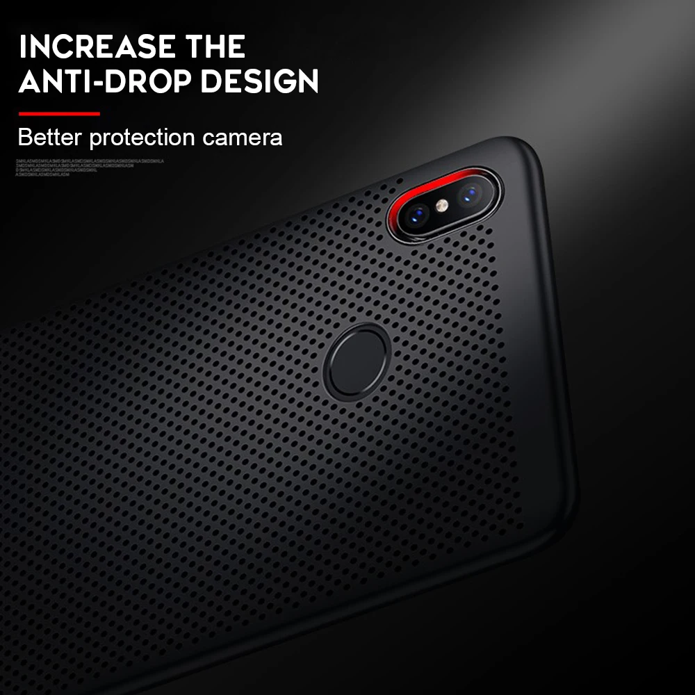 Для Xiaomi Redmi Note 7 6 Pro 5 Plus 5A Prime Y1 Note 4 4X Pro 4A 3 3S Чехол Ультра тонкий сетчатый теплорассеивающий чехол для Note7 Note6