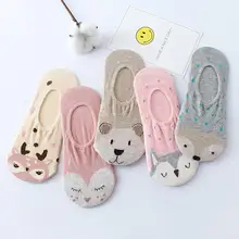 Стиль; удобные хлопковые носки унисекс с принтом животных; короткие носки; красивые дышащие носки; Meias# ZD