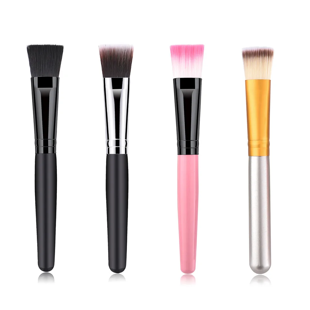 Flat Foundation Makeup Brush HD Application Blending of Liquid Cream