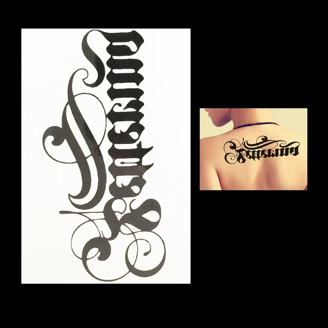 1pc Fashion English Letter Flower Arm Sleeve Nontoxic Decal Temporary HB068 Tattoo Women Men Body Art Tattoo Sticker Design Gift 1pc Fashion English Letter Flower Arm Sleeve Nontoxic Decal Temporary HB068 Tattoo Women Men Body Art Tattoo Sticker Design Gift