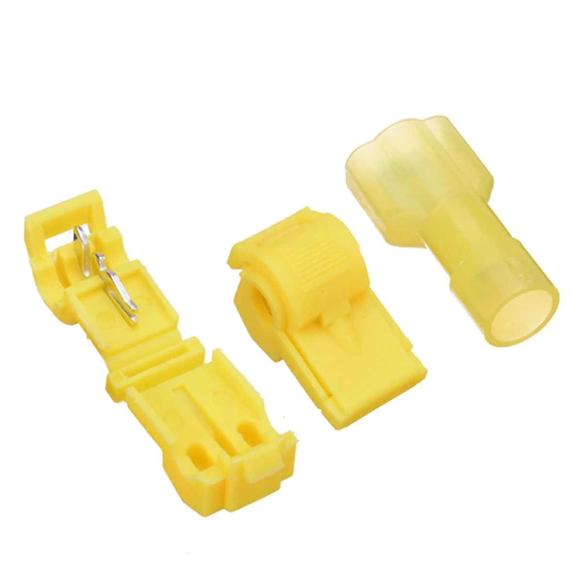60Pcs Wire Connectors Terminals Connectors&Female Spade Kit Quick Splice Scotch Lock T Tap Wire Joint Crimp Cable Home Auto Tool