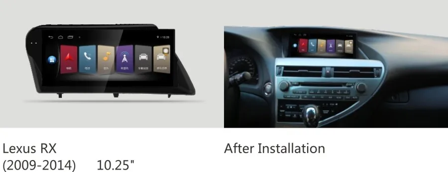Sale NAVIRIDER premium navigation 10.25" screen Car DVD for Lexus RX270 RX350 450h 2009-2014 Android 7.1 head unit multimedia player 0