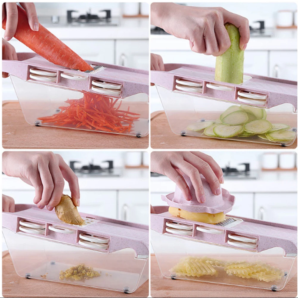 For Vegetarianism Multifunctional Vegetable Slicer Carrot Potato Fruit Melon Peeler Cutter Manual Vegetable Shredder For Kitchen