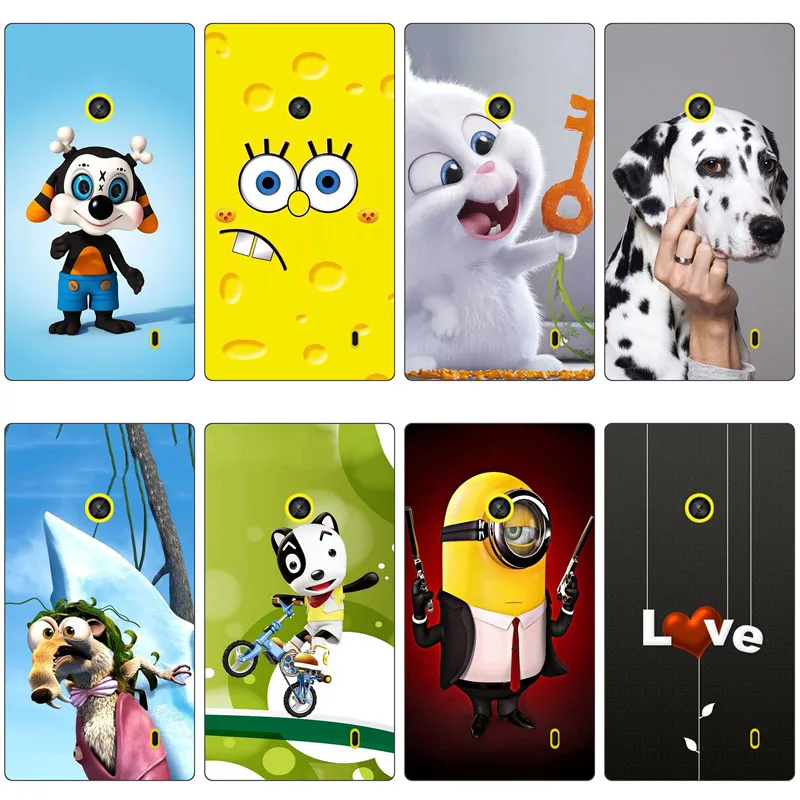 

Cute Animal Cat Printing Case For Nokia Lumia 525 520 Cover Relief Cartoon Design Funda Skin Coque